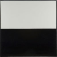 Frederick Hammersley / 
Scape, #1 1971 / oil on linen on masonite  / panel: 44 x 44 in. (111.8 x 111.8 cm)  / framed: 45 x 45 in. (114.3 x 114.3 cm) / 
Private collection