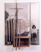 Edward & Nancy Reddin Kienholz / 
Drawing from Angel, 1990 / 
mixed media assemblage / 
70 1/4 x 49 1/2 x 12 1/4 in. 125.7 x 31 cm) diptych