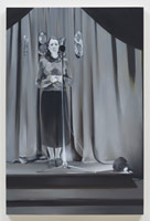 Rebecca Campbell / 
Untitled (B&W girl), 2013 / 
oil on board / 
36 x 24 in. (91.4 x 61 cm)