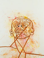 Tony Bevan / 
Head and Neck (PC0710), 2007 / 
acrylic & charcoal on canvas / 
79 1/2 x 62 1/4 in (201.9 x 158.1 cm)