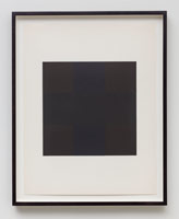 Ad Reinhardt / 
#10 from 10 Screenprints by Ad Reinhardt, 1966 / 
screenprint in colors on heavy wove paper / 
paper: 22 x 17 in. (55.9 x 43.2 cm) / 
framed: 24 5/8 x 19 5/8 in. (62.5 x 49.8 cm)