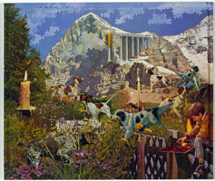 Jess / 
Game’s Up, 1981 / 
jigsaw collage / 
28 1/2 x 33 1/2 in. (72.39 x 85.09 cm) / 
Private collection