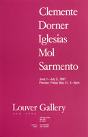 Francesco Clemente, Helmut Dorner, Cristina Iglesias, Peter Laurens Mol, and Juliao Sarmento, announcement, 1991
