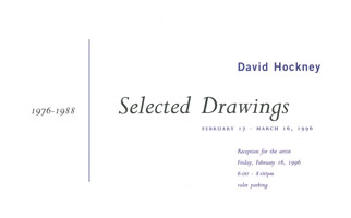 David Hockney announcement, 1996