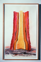 Shrine, 1990 / 
pastel on paper / 
36 x 23 in (91.4 x 58.4 cm)