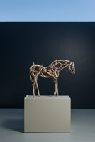 Deborah Butterfield / 
Okalani, 2015 / 
bronze / 
37 1/2 x 45 x 12 in. (95.3 x 114.3 x 30.5 cm)