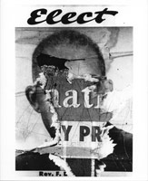 Torn Poster (Elect), 1960's / 
photograph / 
16 x 24 in (40.6 x 61 cm) / 
Private collection