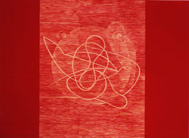 Untitled, 1990 / 
mixed media on wood / 
55 x 75 in (139.7 x 190.5 cm) / 
Private collection
