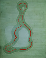 Untitled, 1990 / 
mixed media on fiberglass / 
55 x 43 1/2 in. (139.7 x 110.5 cm) / 
Private collection