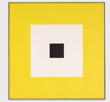 Frederick Hammersley / 
Power Play #4, 1966 / 
oil on linen / 
40 x 40 in (101.6 x 101.6 cm) / 
Private collection