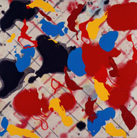 Poli #8, 1997 / 
acrylic on canvas / 
60 x 60 in (152.4 x 152.4 cm) / 
Private collection