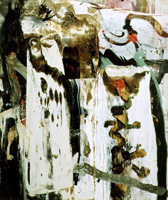 Cap-Hook, 1991 / 
oil, acrylic and shellac on canvas / 
78 x 66 in (198.1 x 167.6 cm) / 
Private collection