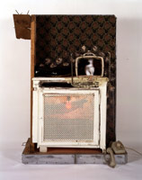 Edward & Nancy Reddin Kienholz / 
Drawing for the Hoerengracht No. 9, 1986 / 
mixed media assemblage / 
65 x 47 x 13 in (165.1 x 119.4 x 33 cm)