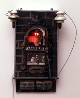 Edward & Nancy Reddin Kienholz / 
Drawing for the Hoerengracht No. 13, 1987 - 88 / 
mixed media assemblage / 
27 1/2 x 18 1/2 x 9 3/4 in (69.8 x 47 x 24.8 cm) / 
Private collection