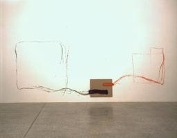 Paint-Zone L.A. #3, 1995 / 
pigmented plaster cast on linen / 
24 x 36 x 3 in (61 x 91.4 x 7.6 cm) / 
Private collection
