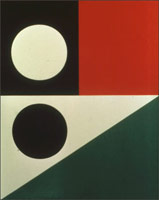 Frederick Hammersley / Switch, 1960 / 
        oil on linen / 
        50 x 40 in. (127 x 101.6 cm) / 
        Private collection 