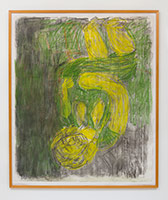 Georg Baselitz / 
Untitled (26.VI.88), 1988 / 
pastel and charcoal on paper / 
Framed: 72 1/2 x 60 1/2 in. (184.2 x 153.7 cm)