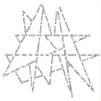 George Herms / 
Bizarre Stars, 1976 - 78 / 
ink on paper, in nine parts / 
each 22 1/2 x 28 1/2 in (57.15 x 72.39 cm)