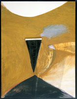 Temamoto, 1988 / 
oil on canvas / 
102 1/2 x 97 in (260.4 x 246.4 cm) / 
Private collection