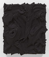 Jason Martin / 
Goethe, 2013 / 
pure pigment (Spinel Black) on aluminum / 
29 1/2 x 25 5/8 in. (75 x 65 cm)