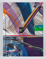 Juan Uslé / 
Sombra y viajero, 2013 / 
vinyl, dispersion and dry pigment on canvas / 
24 x 18 in. (61 x 46 cm)