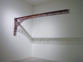 Michael C. McMillen / 
Java, 2006 / 
stained wood and glue / 
136 x 47 x 6 in. (345.4 x 119.4 x 15.2 cm)