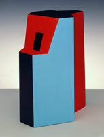 Ken Price / 
Baby Blue (KP-2), 1994 / 
ceramic and acrylic paint / 
14 1/2 x 11 1/2 x 7 in (36.8 x 29.2 x 17.8 cm)