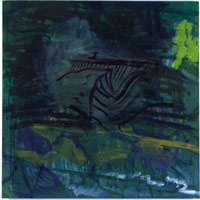 View of the Garden IV, 1989 / 
oil on canvas / 
48 x 48 in (122 x 122 cm)
