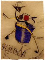 R.B. Kitaj / Bucket Rider, 2002 – 2003
pastel and charcoal on paper
30 x 22 5/8 inches (77.5 x 57.5 cm)