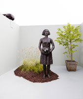 Alison Saar / Summer, 2011 / cast bronze / 96 x 28 x 30 in. (243.8 x 71.1 x 76.2 cm)
