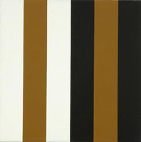 Frederick Hammersley / 
Here Here, 1975 / 
      oil on linen / 
      24 x 24 in. (61 x 61 cm)