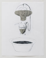 Alison Saar / 
50 Proof, 2011 / 
etching and Chine colle´ / 
28 1/2 x 22 1/8 in. (72.4 x 56.2 cm)