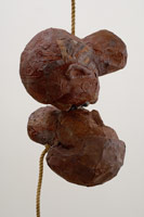 Alison Saar / 
Kiss on a Rope, 2001 / 
mixed media / 
72 x 16 x 17 in (182.9 x 40.6 x 43.2 cm) / 
Private collection