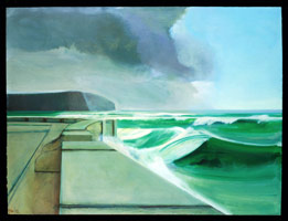 James Weeks / 
Storm Subsiding, 1982 / 
acrylic on canvas / 
54 1/2 x 72 1/2 in. (138.43 x 184.15 cm) / 
Private collection