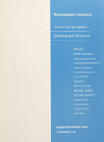 American European Painting and Sculpture Part II announcement, 1983