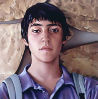Rebecca Campbell / 
Unwritten: Kai, 2004 / 
oil on canvas / 
48 x 48 in (121.9 x 121.9 cm) / 
Private collection 