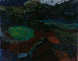 Per Kirkeby / 
Untitled (PK05 10), 2005 / 
oil on canvas / 
78 3/4 x 98 1/2 in (200 x 250 cm) / 
Private collection