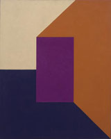 Frederick Hammersley / 
On in, 1961 / 
oil on linen / 
30 x 24 in (76.2 x 61 cm)
 