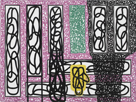 Jonathan Lasker  / 
The Divergence of Art and Culture, 2009 / 
oil on linen / 
30 x 40 in (76.2 x 101.6 cm)