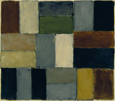 Sean Scully / 
Green Pale Light, 2002 / 
oil on linen / 
84 x 96 in (213.4 x 243.8 cm)