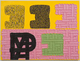 Jonathan Lasker / 
An Image of the Self, 2009 / 
oil on linen / 
81 x 108 in (205.7 x 274.3 cm)