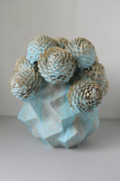 Matt Wedel / 
flower tree, 2011 / 
fired clay and glaze / 
28 x 27 1/2 x 27 1/2 in (71.1 x 69.9 x 69.9 cm)