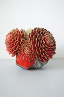 Matt Wedel / 
flower tree, 2011 / 
fired clay and glaze / 
12 x 15 x 14 in (30.5 x 38.1 x 35.6 cm) / 
Private collection