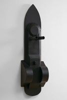 Ironclad 2, 2004 / 
        stoneware, acrylic / 
        52 x 13 x 11 in.  / 
        (132.1 x 33 x 27.9 cm) 