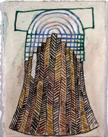 Tomb Design, 1999 / 
acrylic on paper / 
15 x 11 1/2 in (38 x 29.2 cm) (uf)