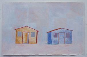 In Memoriam, 1999 / 
acrylic on paper / 
16 3/4 x 26 in (42.4 x 66 cm) / 
Private collection