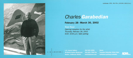 Charles Garabedian announcement, 2002