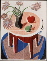 Flowers Apple & Pear on a Table July 1986 x-116.1, 1986<BR>
homemade print (xerox)<BR>
22 x 17 in. (55.9 x 43.2 cm)<BR>
Private collection