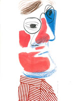 Self-Portrait, July 1986, 1986<BR>
homemade print (xerox)<BR>
22 x 8 1/2 in (55.9 x 21.6 cm)<BR>
25 3/4 X 12 1/4 in (65.4 x 31.1 cm) (fr)<BR>
Private collection