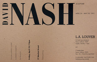 David Nash announcement, 1991